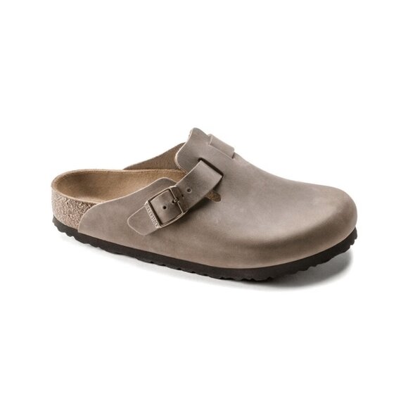 Birkenstock Boston BS Oiled Leather Sandals Tabacco Brown
